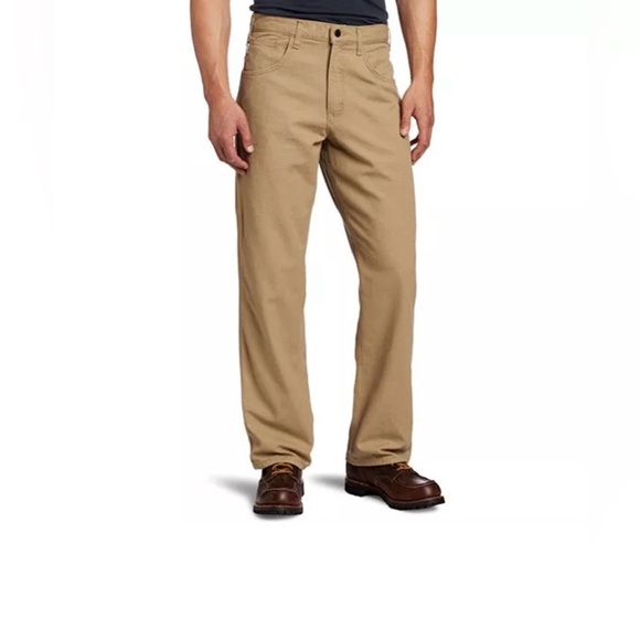 CARHARTT MEN'S FR MIDWEIGHT CANVAS JEAN LOOSE FIT GOLDEN KHAKI NEW 40 X 30 - Picture 1 of 8